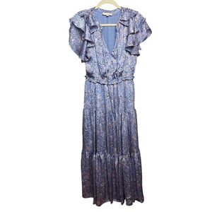 PINCH Blue Pink Print Maxi Dress Sz. M